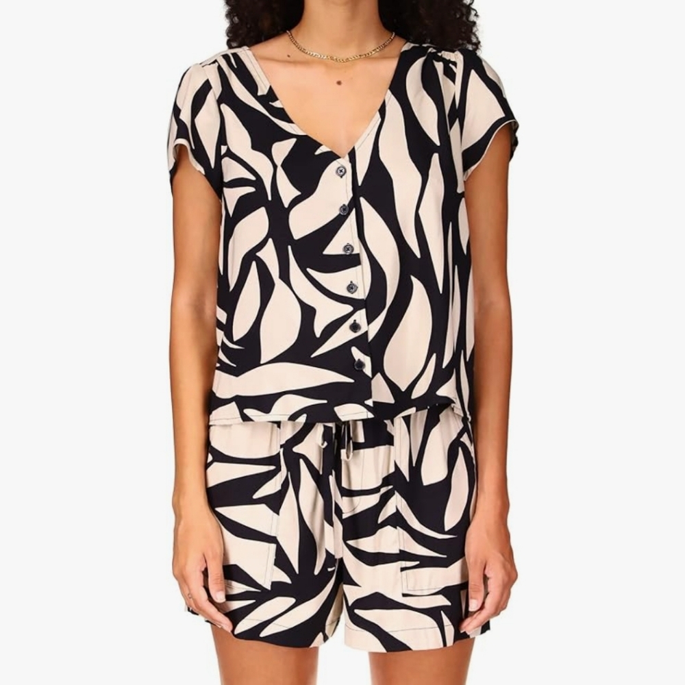 Sanctuary Riviera Blouse in Cabana, Soft Silky and Tropical